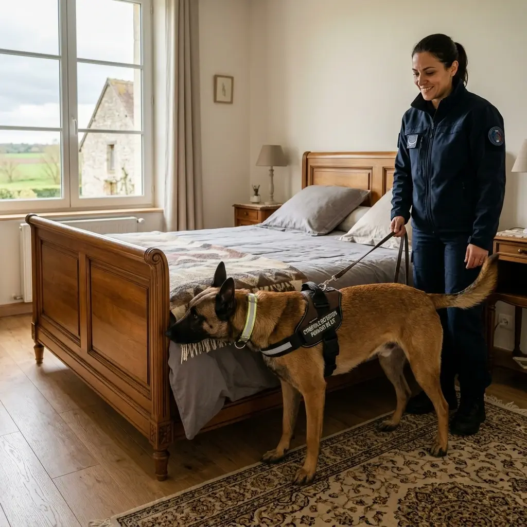 Comment se déroule la détection canine à Donnemarie-Dontilly ?
