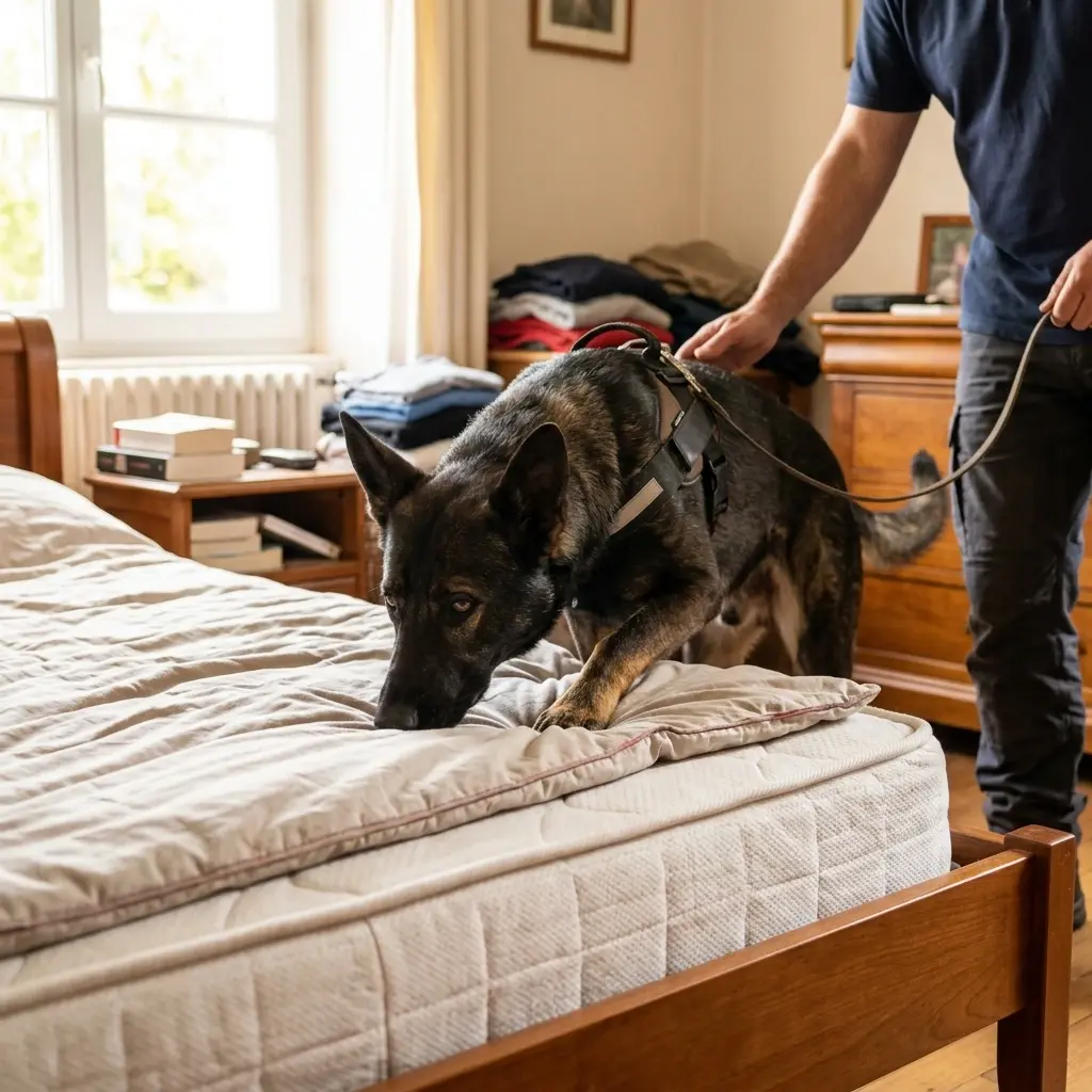 Comment se déroule la détection canine à Bois-le-Roi ?