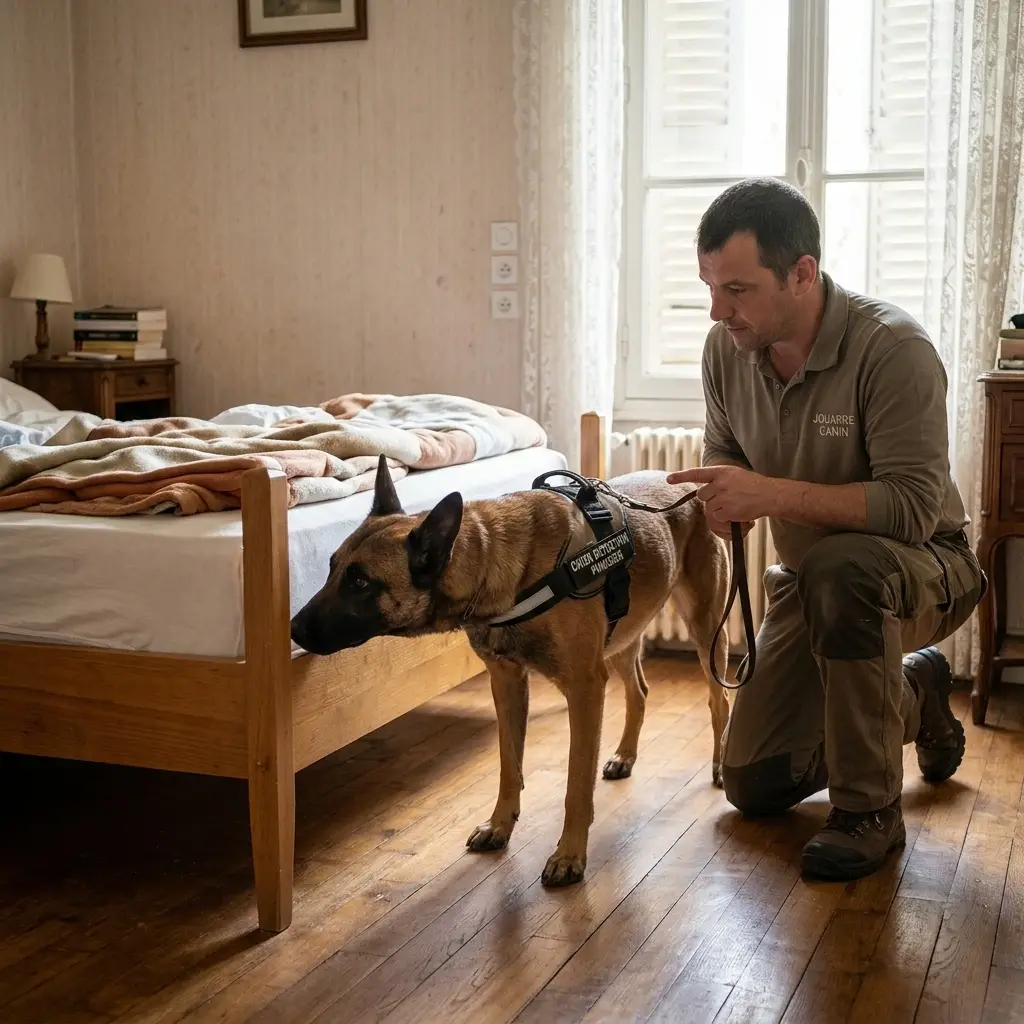 Le fonctionnement de la recherche canine sur place