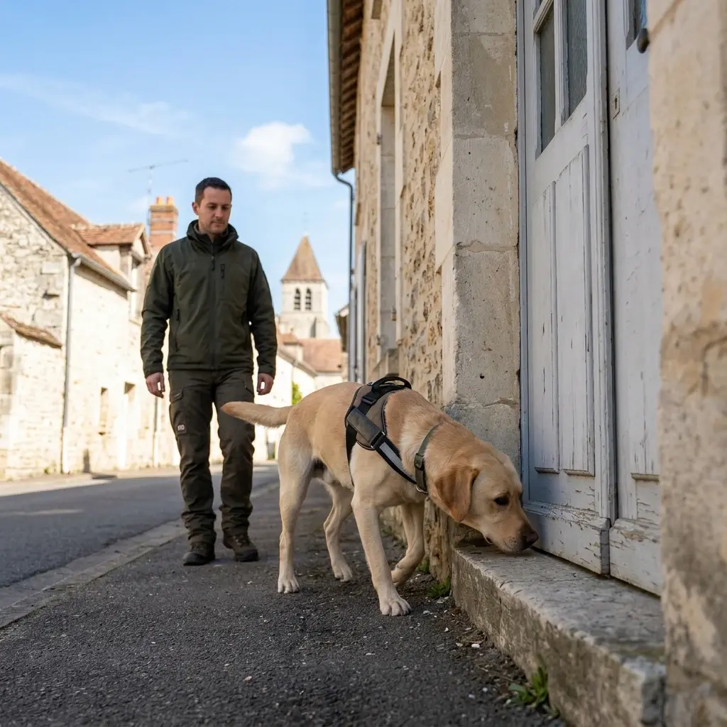 Adopter les bons gestes avant l'arrivée du chien détecteur
