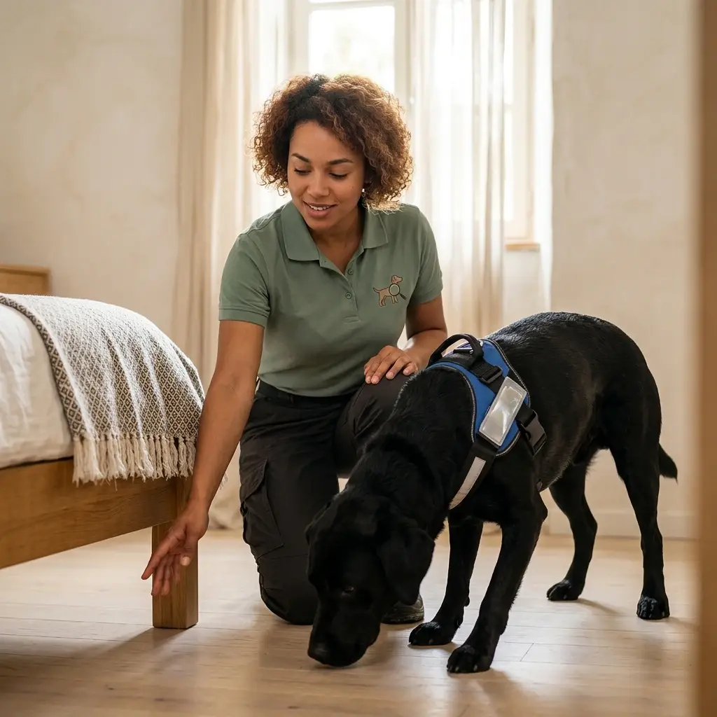 Comment se déroule la détection canine à Montigny-sur-Loing ?