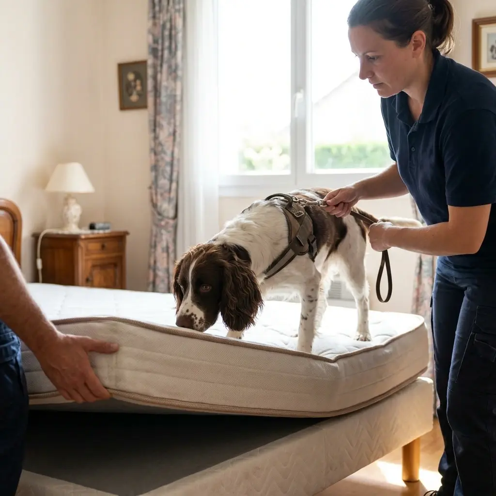 Comment réagir avant l'arrivée du chien expert à Coupvray ?