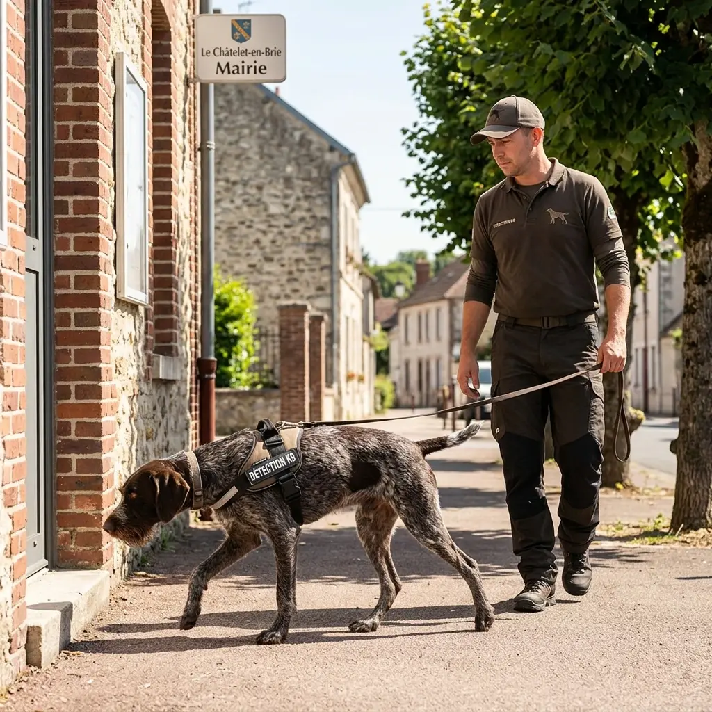 Comment se déroule la détection canine au Châtelet-en-Brie ?