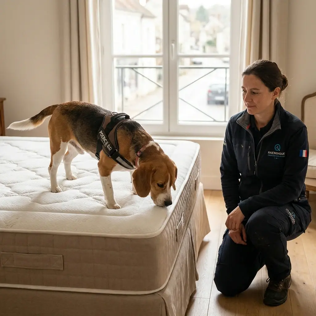 Comment réagir avant l'arrivée du chien renifleur