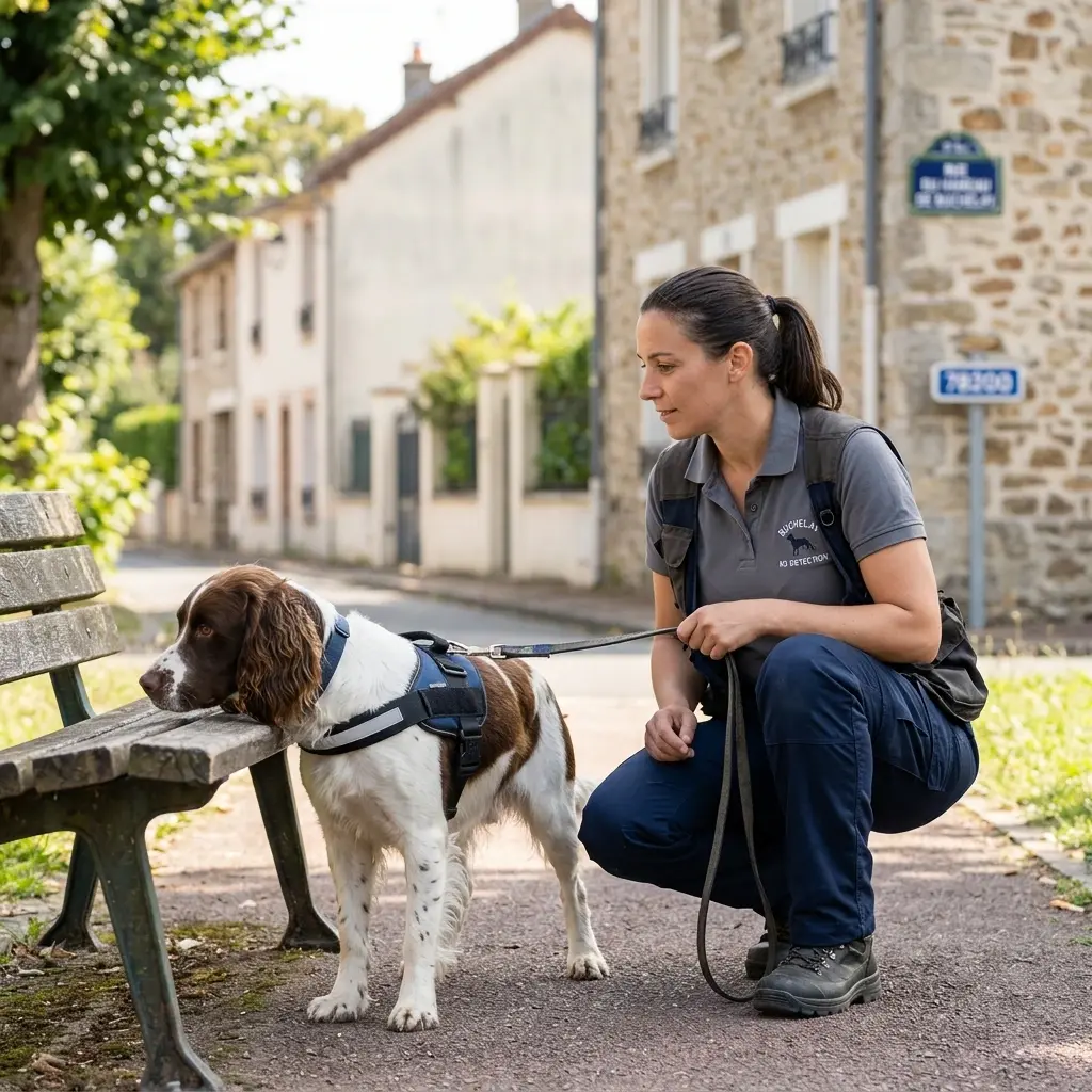 Comment se déroule la détection canine à Buchelay ?