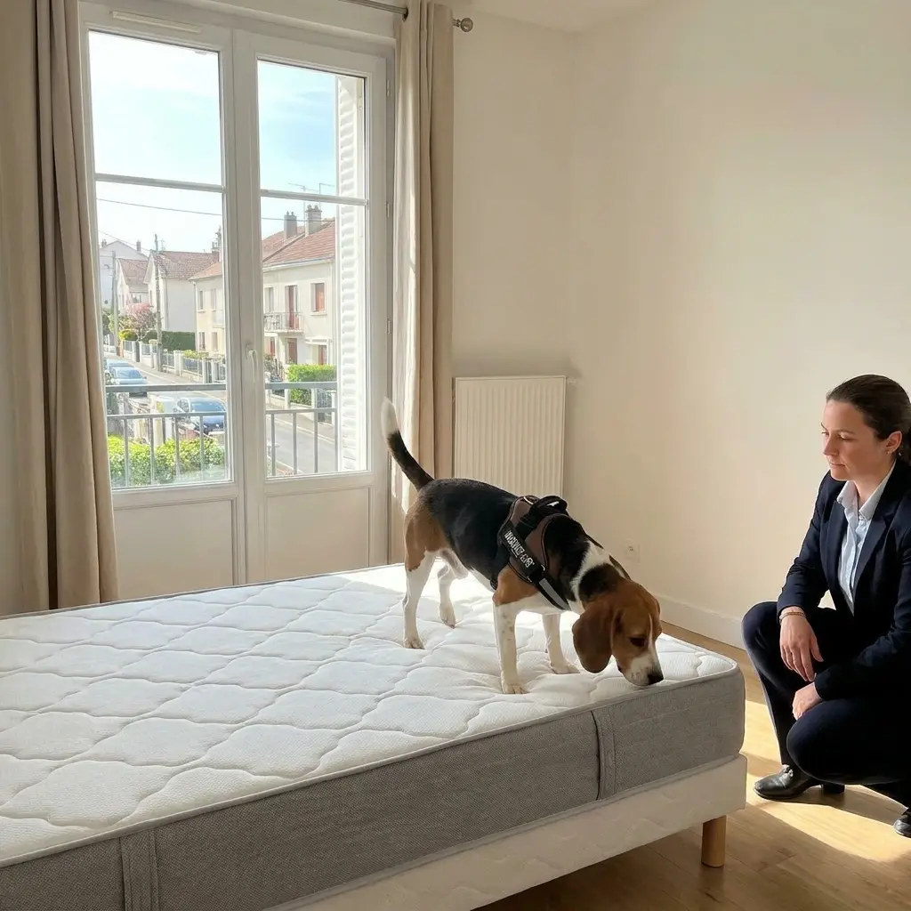 Comment réagir avant l'arrivée du chien renifleur à Hardricourt ?