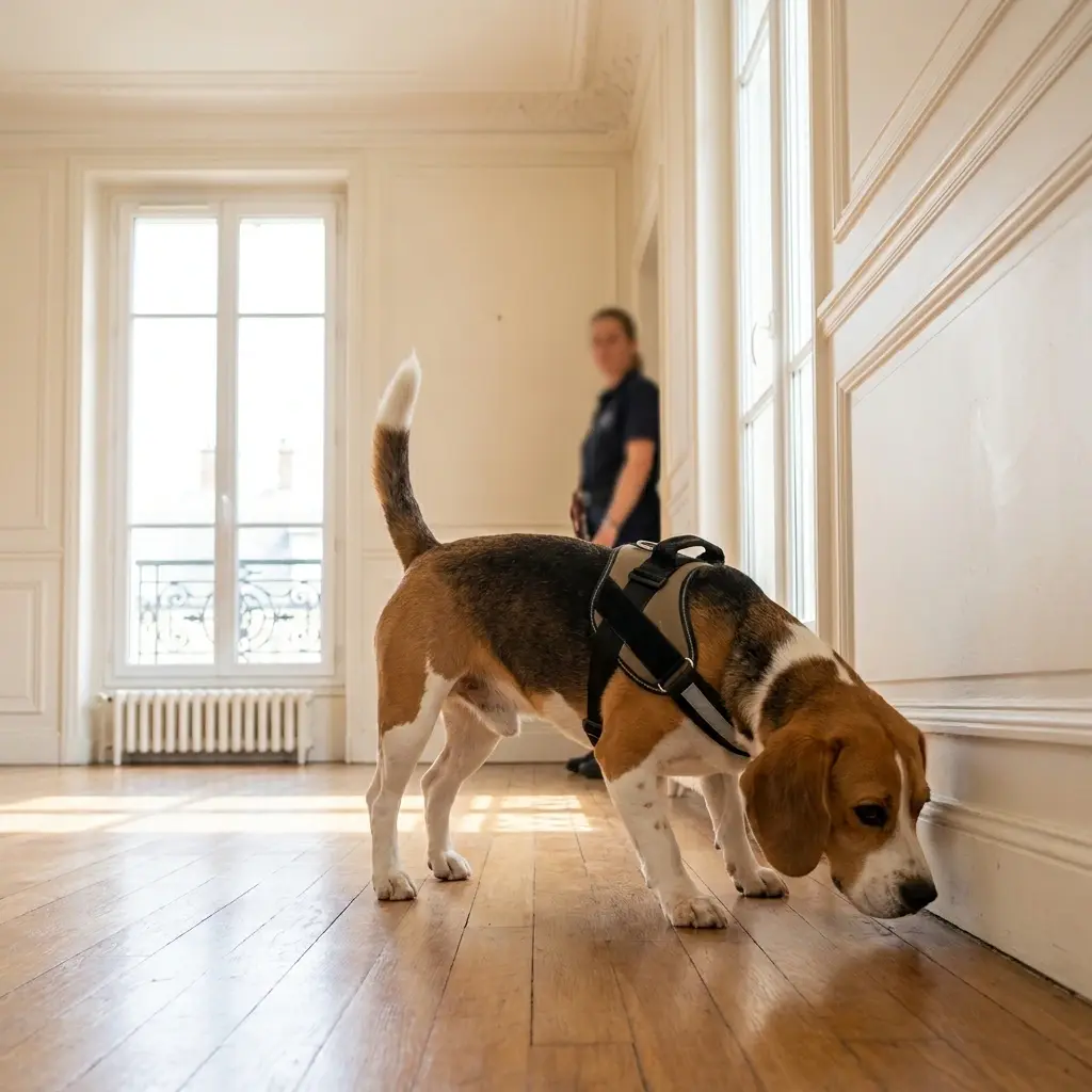 Comment se déroule la détection canine à Hardricourt ?