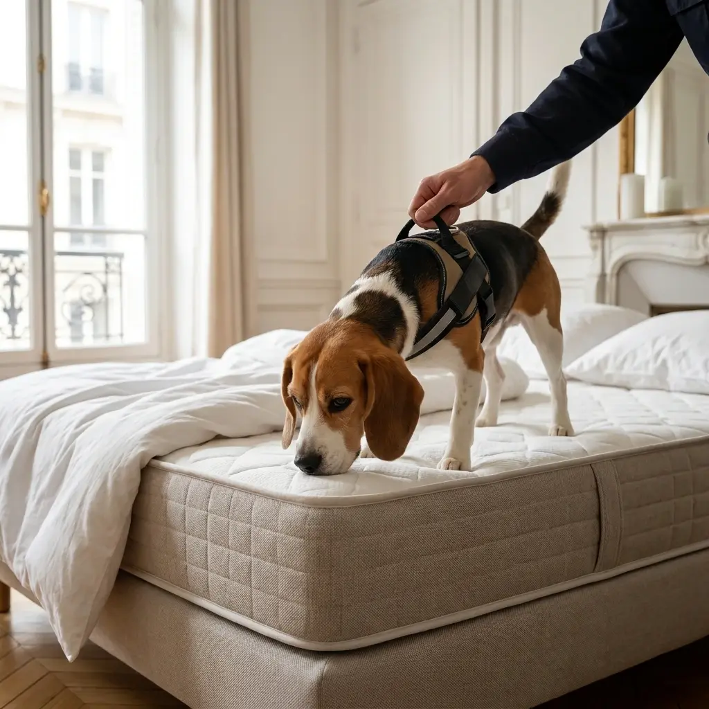 Adoptez les bons réflexes avant l'arrivée du chien détecteur