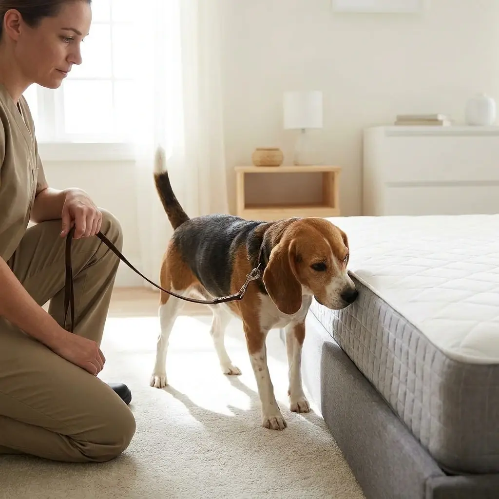 Comment réagir avant l'arrivée du chien renifleur ?