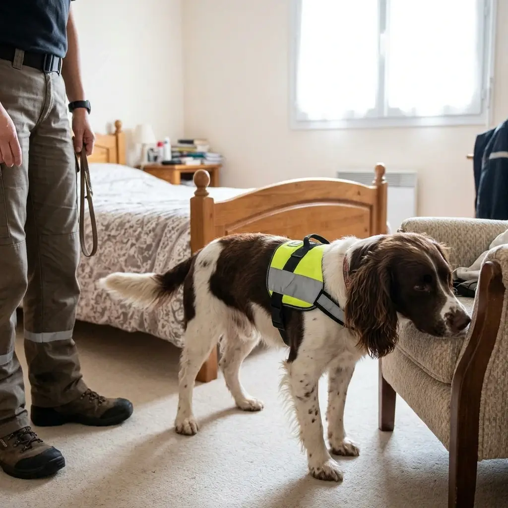 Comment se déroule la détection canine à Bois-d'Arcy ?