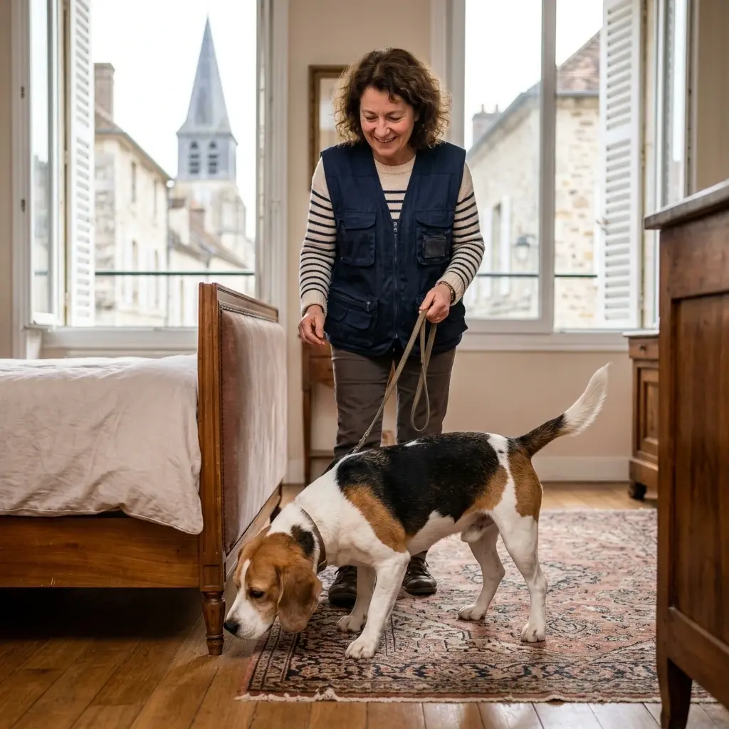 Comment se déroule la détection canine à Montfort-l'Amaury ?