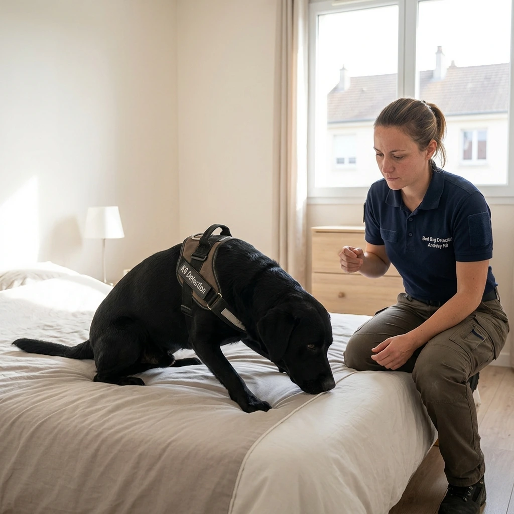 Le fonctionnement de la détection canine sur place