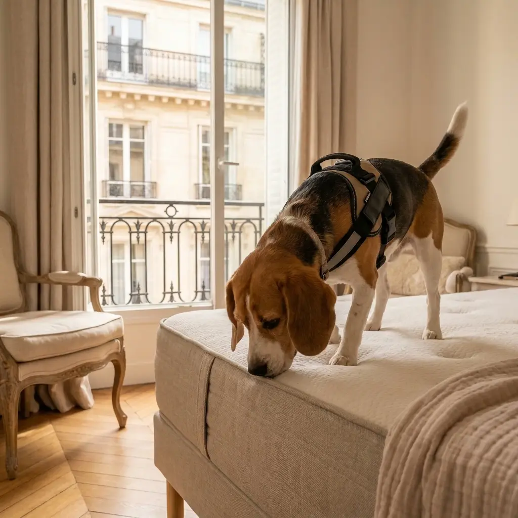 Comment réagir avant l'arrivée du chien détecteur à Maule ?