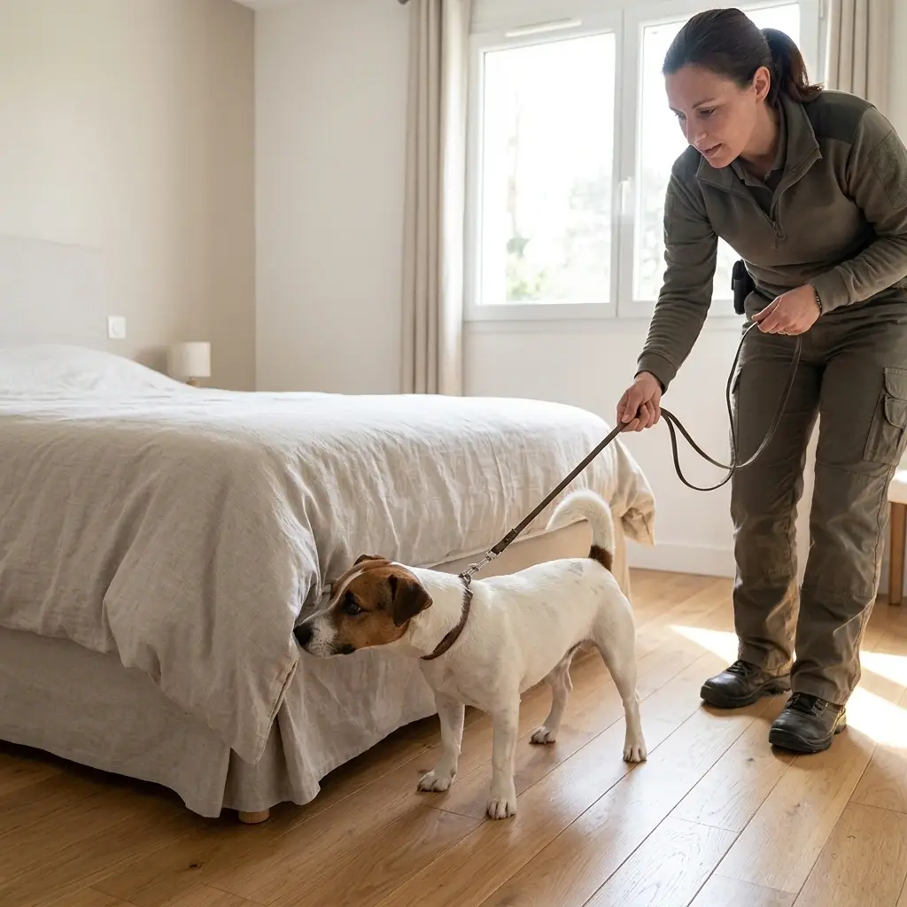 Comment se déroule la détection canine au Mesnil-le-Roi ?