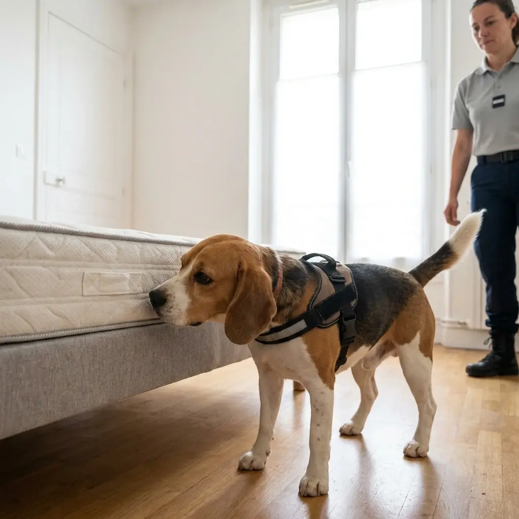 Comment se déroule la détection canine à Neauphle-le-Château ?