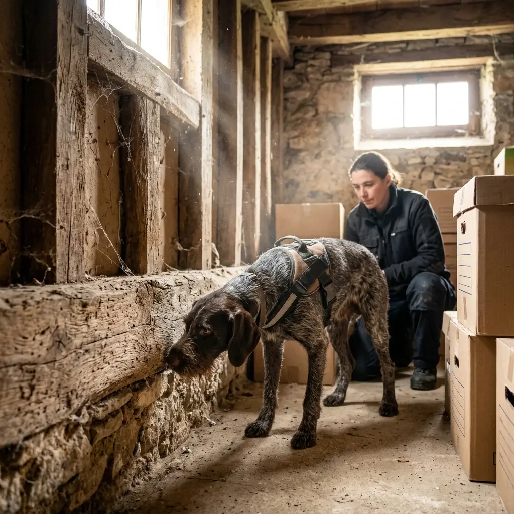 Le fonctionnement de la recherche canine sur site