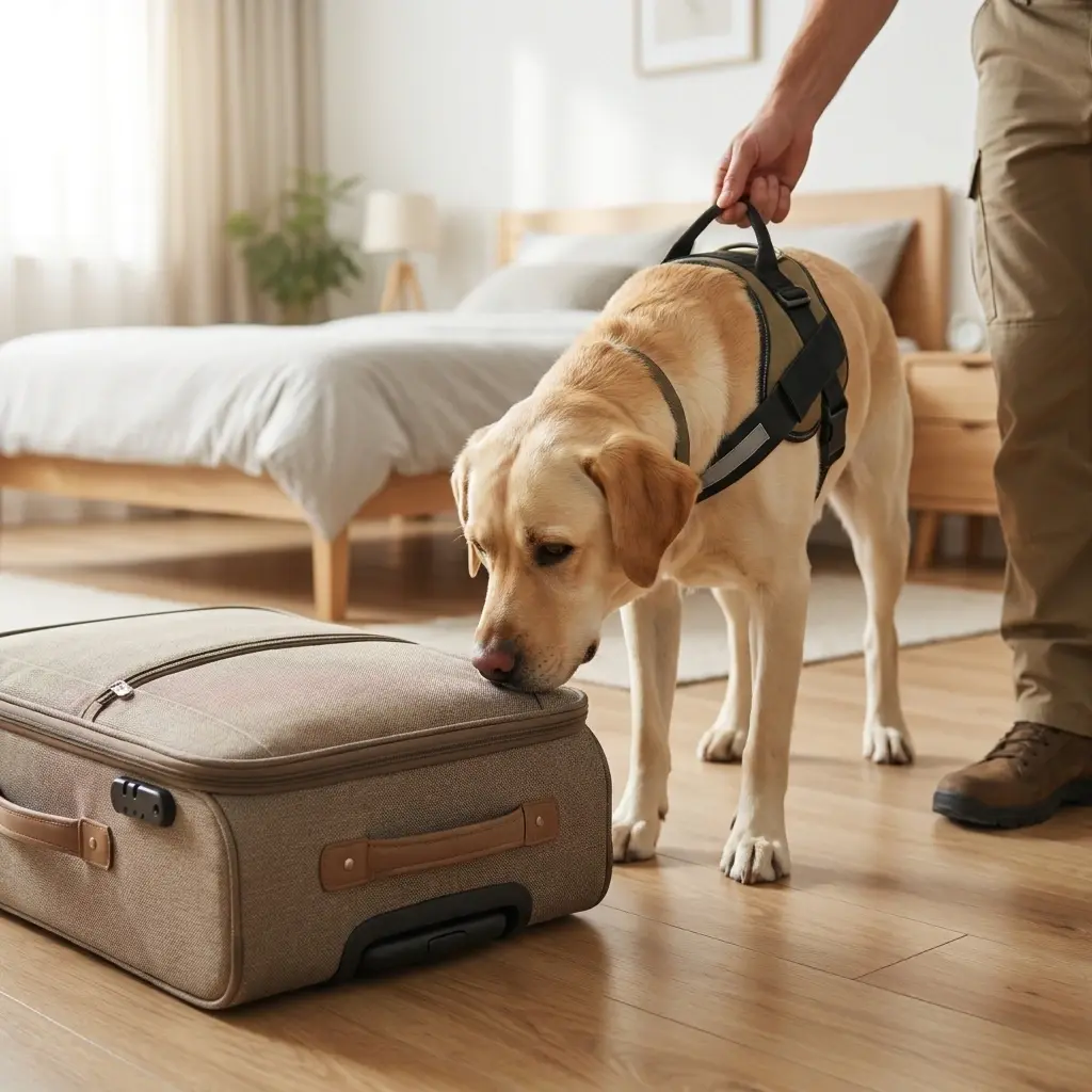 Comment se passe la détection canine à Maurecourt ?