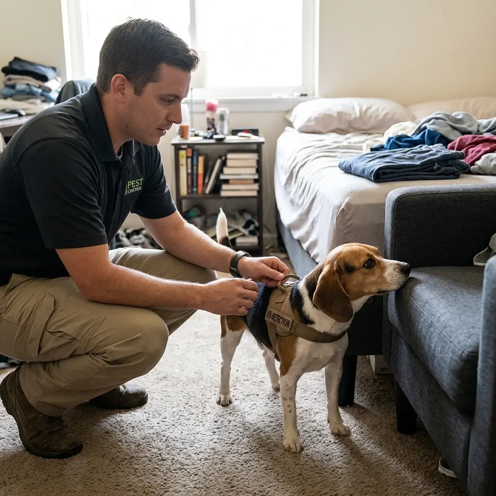 Comment se déroule la détection canine à Houilles ?