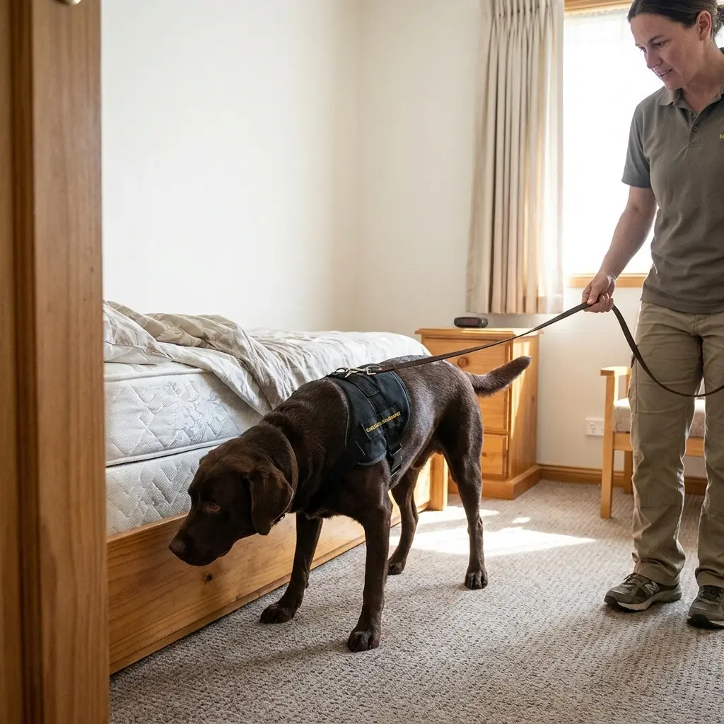 Comment se déroule la détection canine à Juziers ?