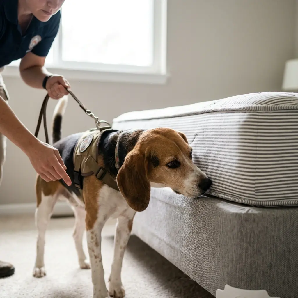 Comment se déroule la détection canine à Bailly ?