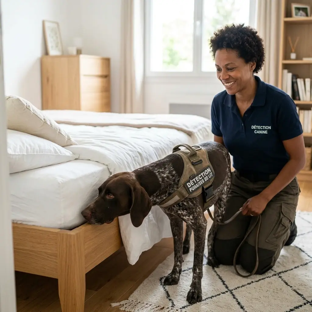 Comment réagir avant l'arrivée du chien détecteur