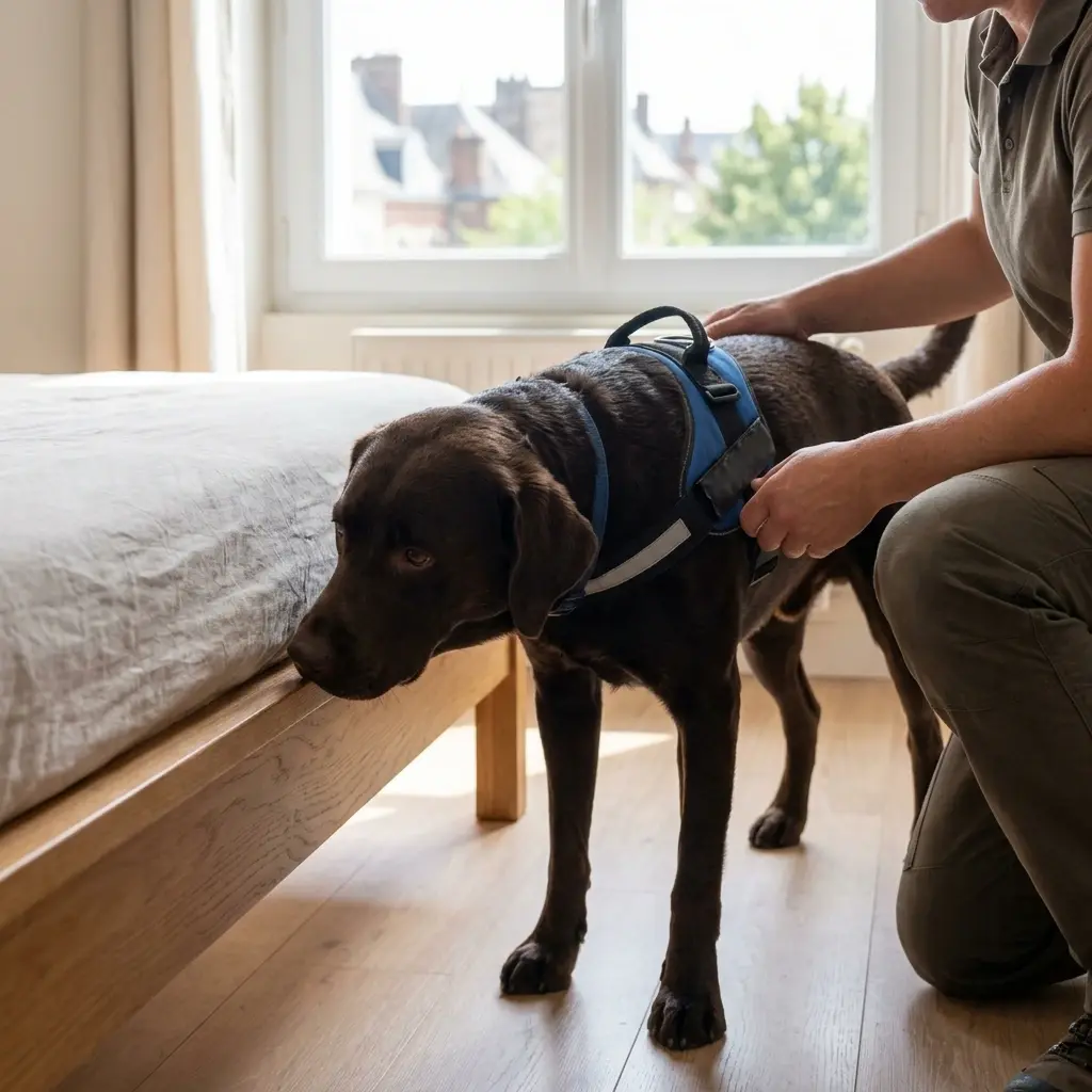 Comment se déroule la détection canine à Amiens ?