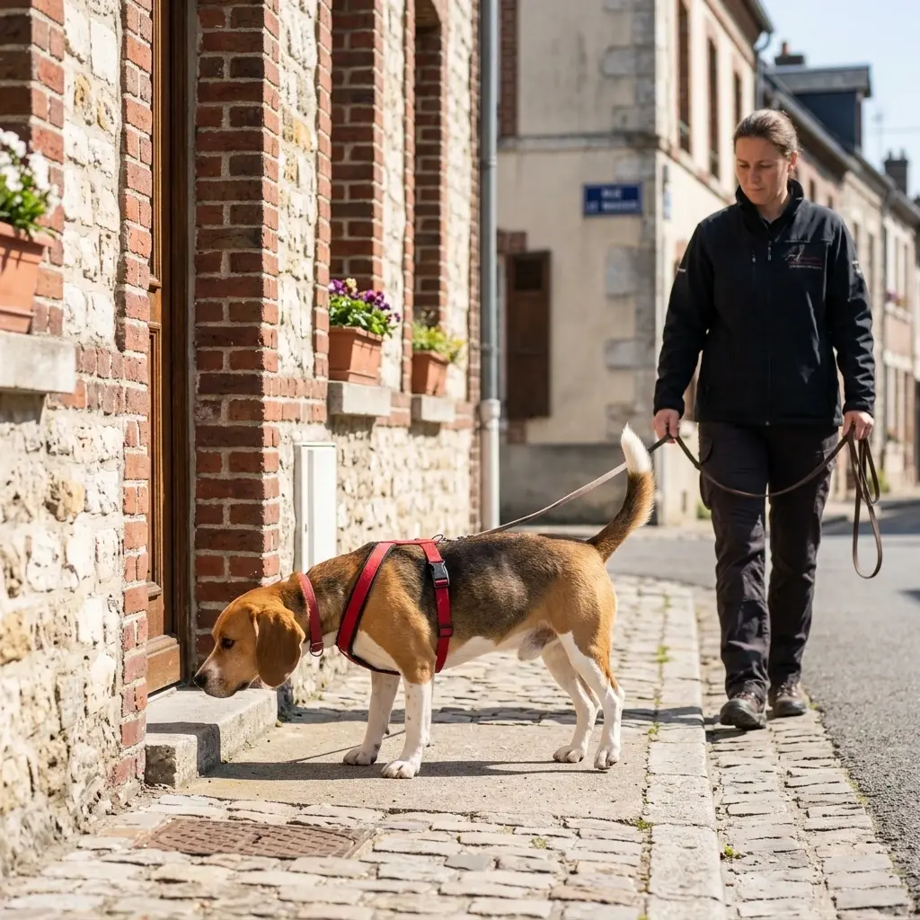 Comment se déroule la détection canine à Rue ?