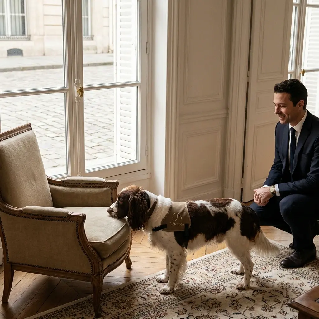 Comment se déroule la détection canine à Rivery ?