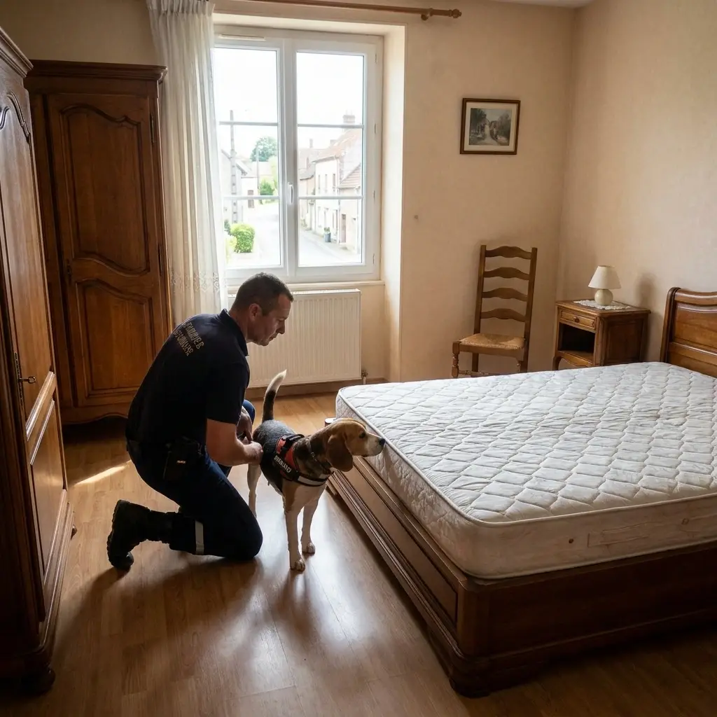 Comment se déroule la détection canine sur place ?