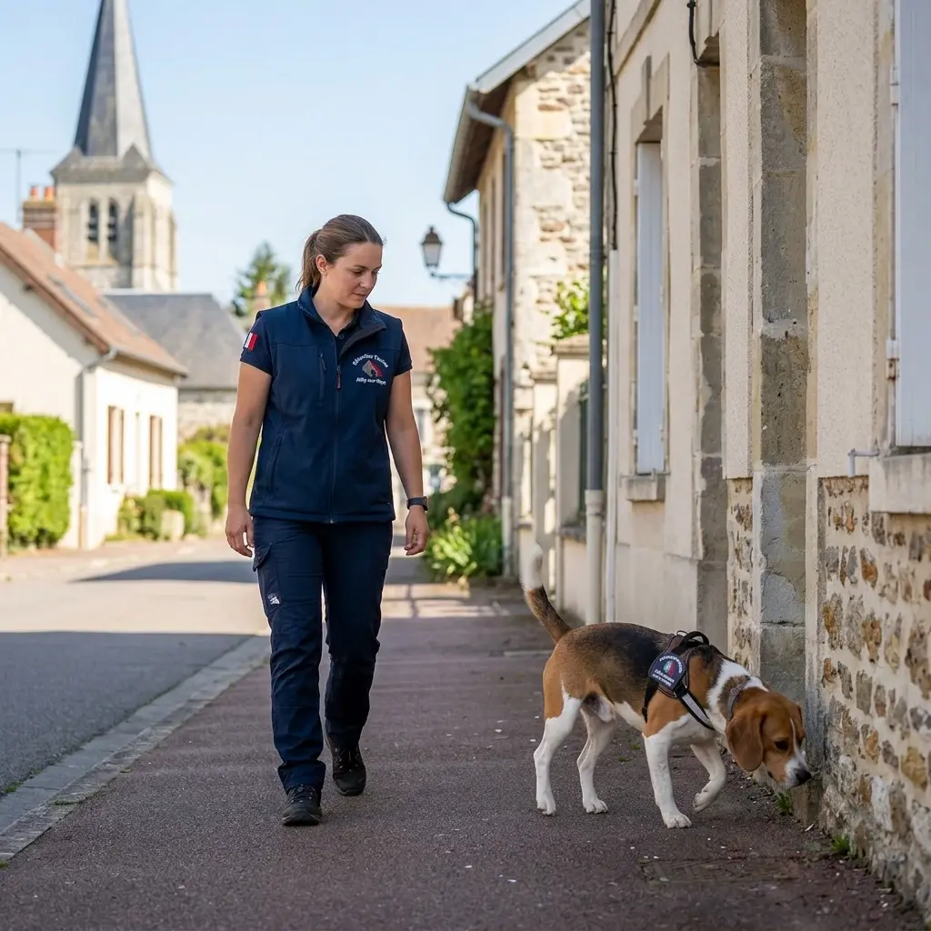 L'efficacité du binôme maître et chien renifleur