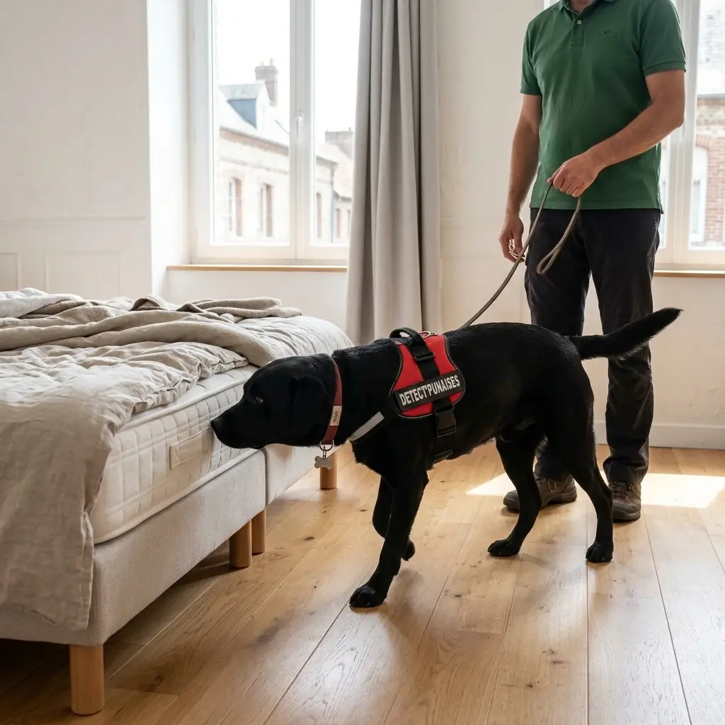 Comment se déroule l'inspection canine à Ailly-sur-Noye ?