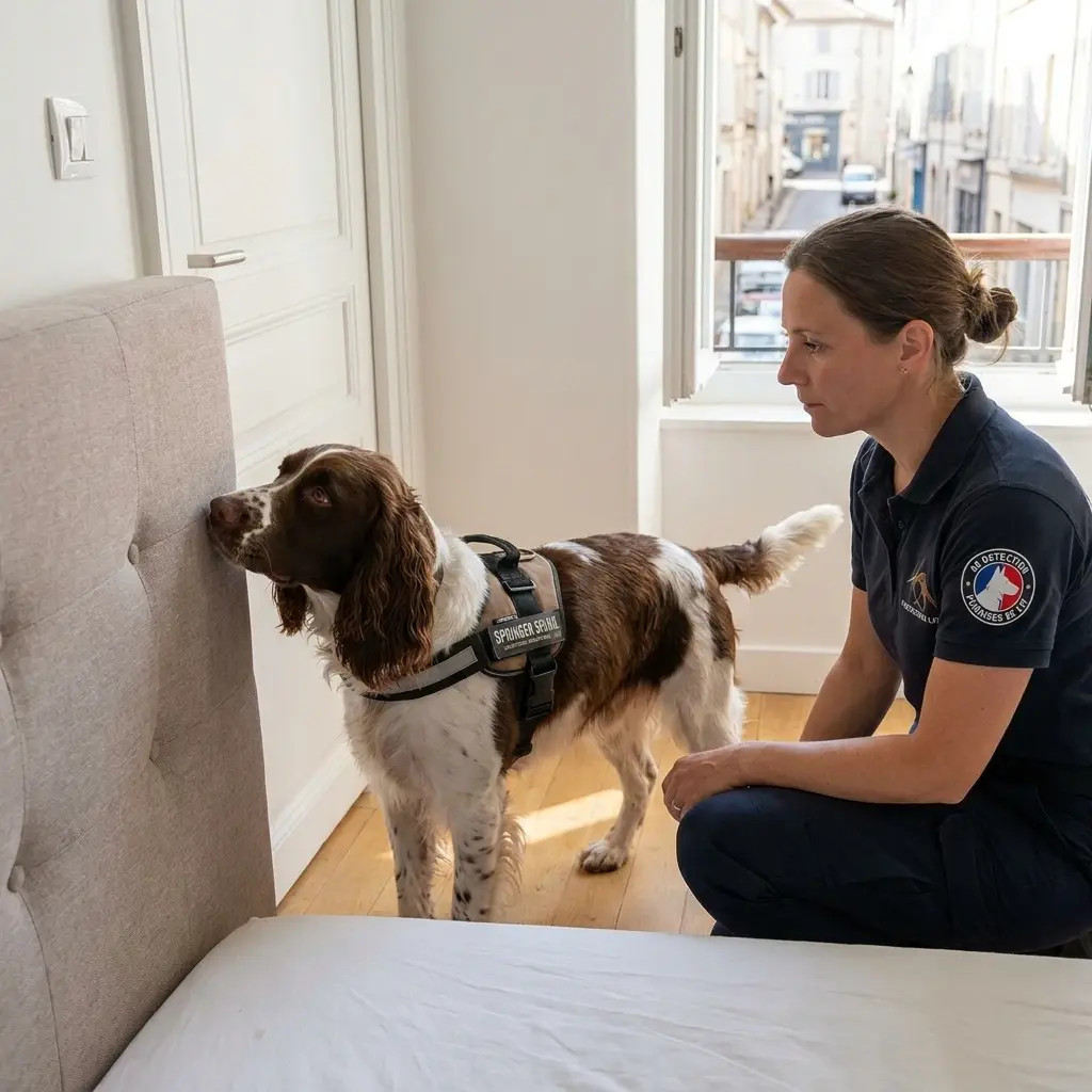Comment se déroule la détection canine à Salouël ?