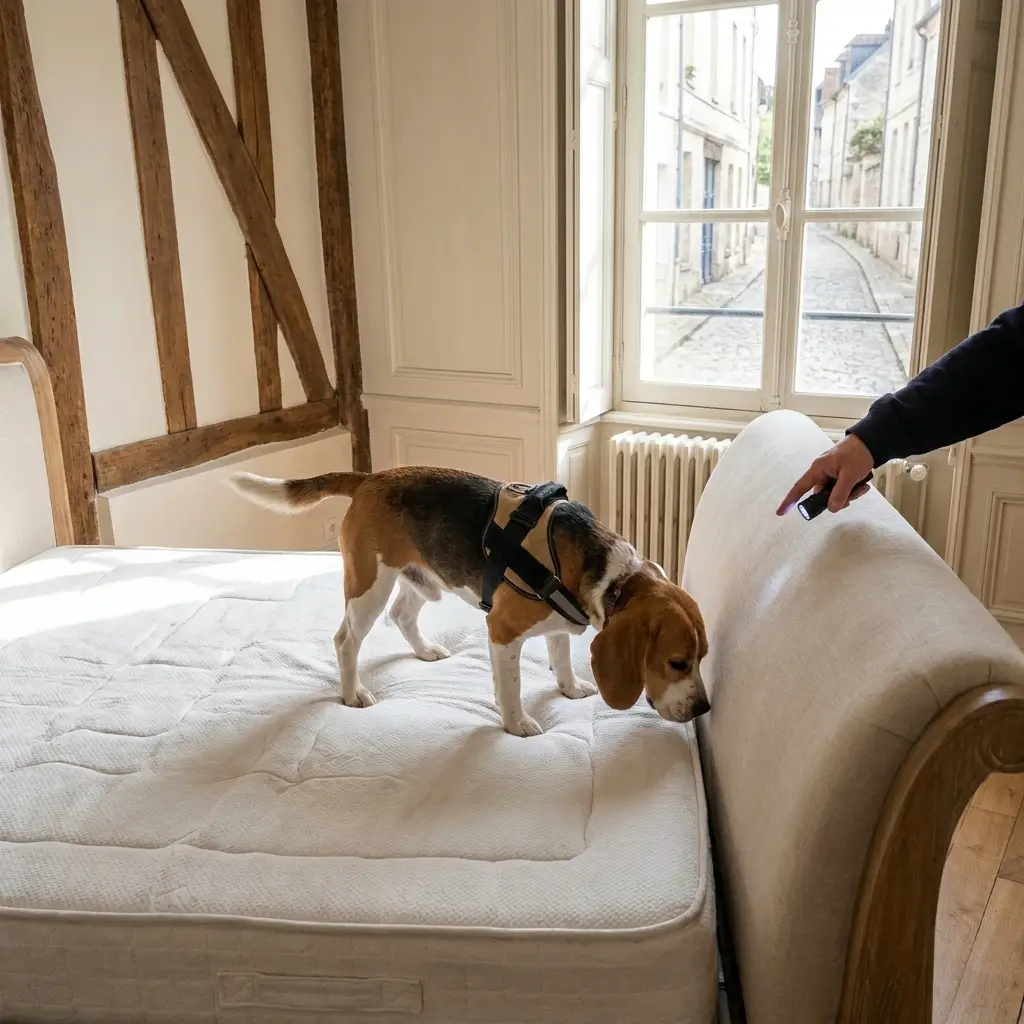 Le fonctionnement de la détection canine sur place