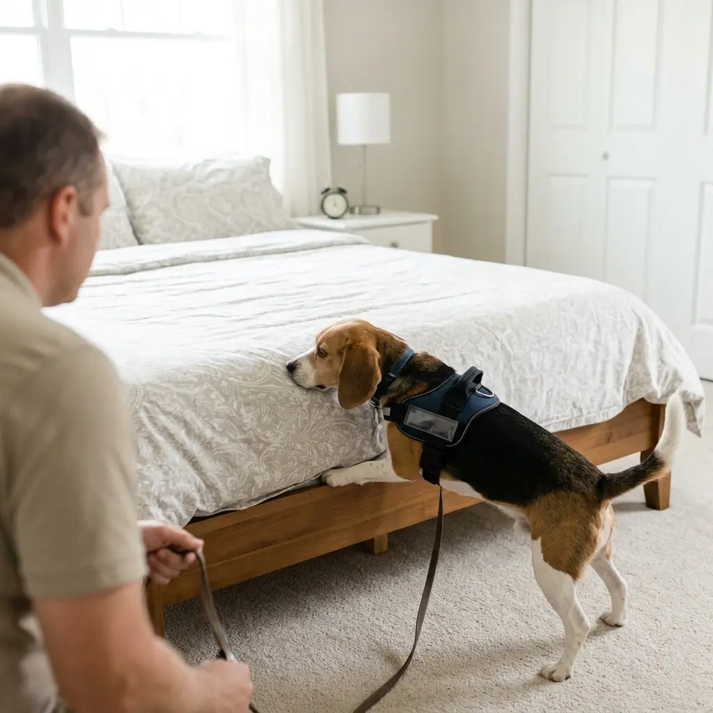 Comment se déroule la détection canine à Vincey ?