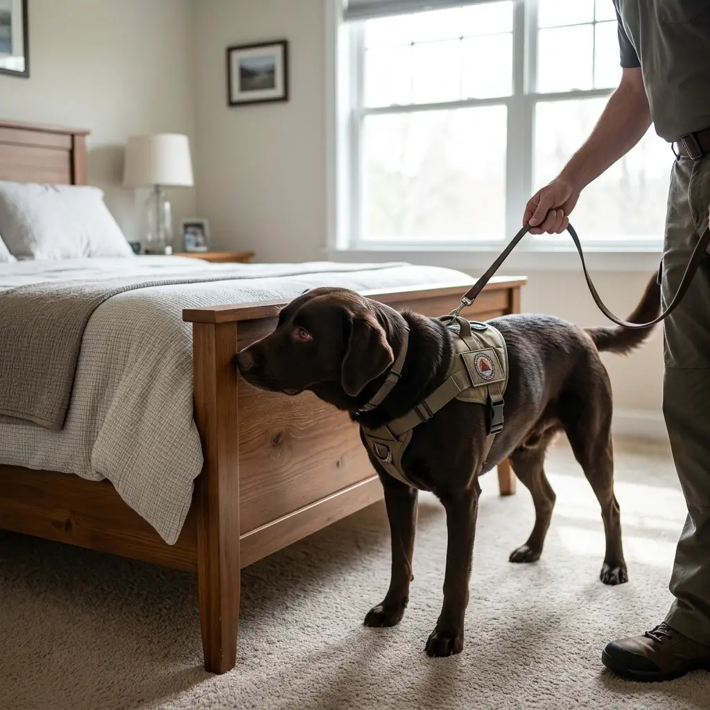 Comment se déroule la détection canine à Villejust ?