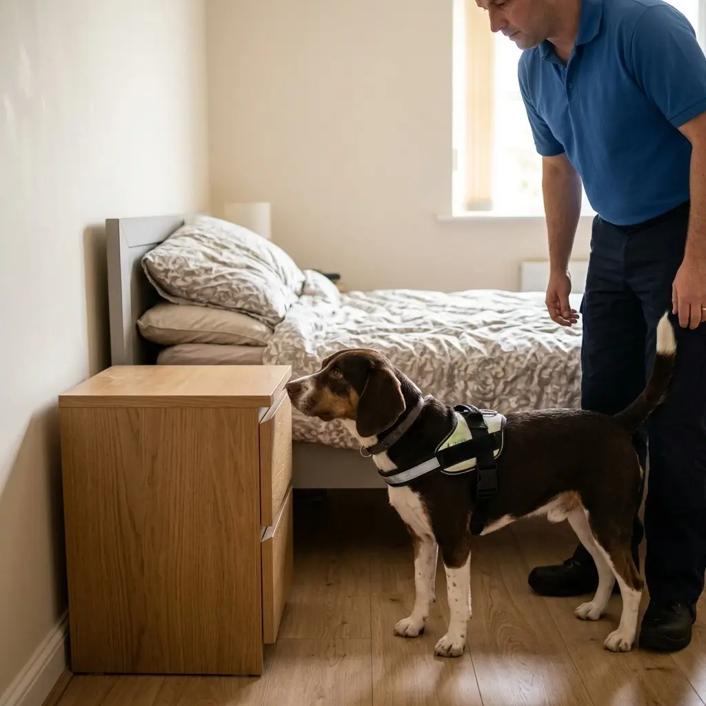Le fonctionnement de la recherche canine sur site