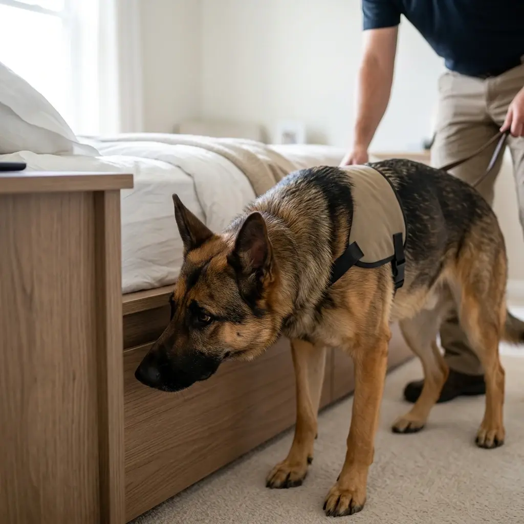 Comment se déroule la détection canine à Longjumeau ?