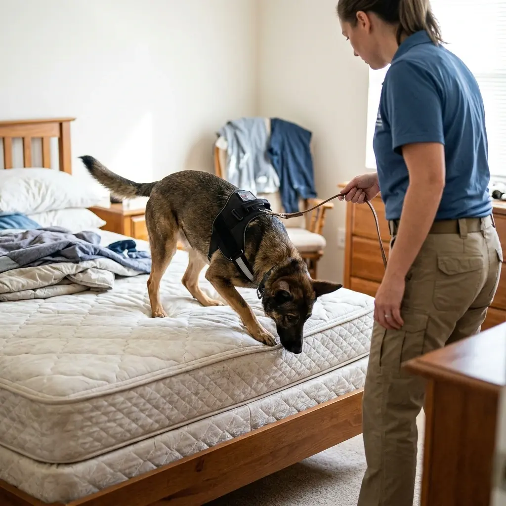 Comment se déroule la détection canine à Tigery ?