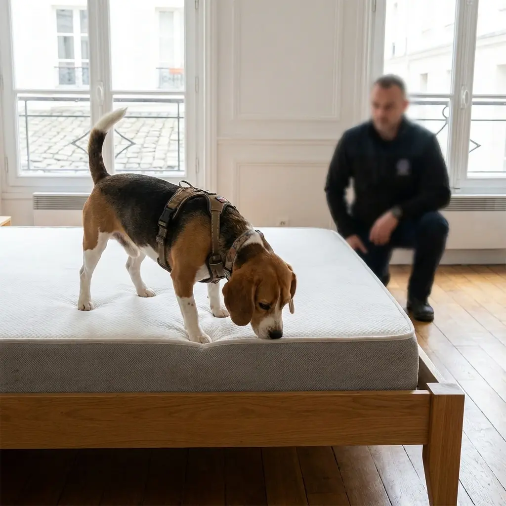 Comment se déroule la détection canine à Massy ?