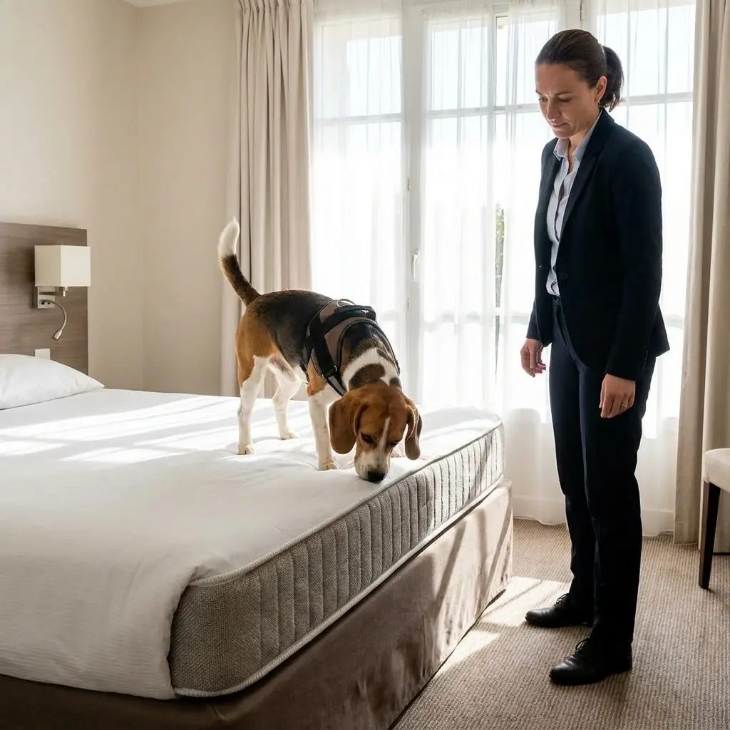 Comment se déroule la détection canine à Montlhéry ?