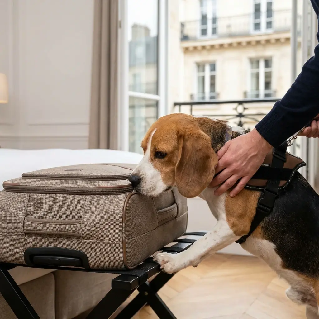 Le fonctionnement de la détection canine sur site