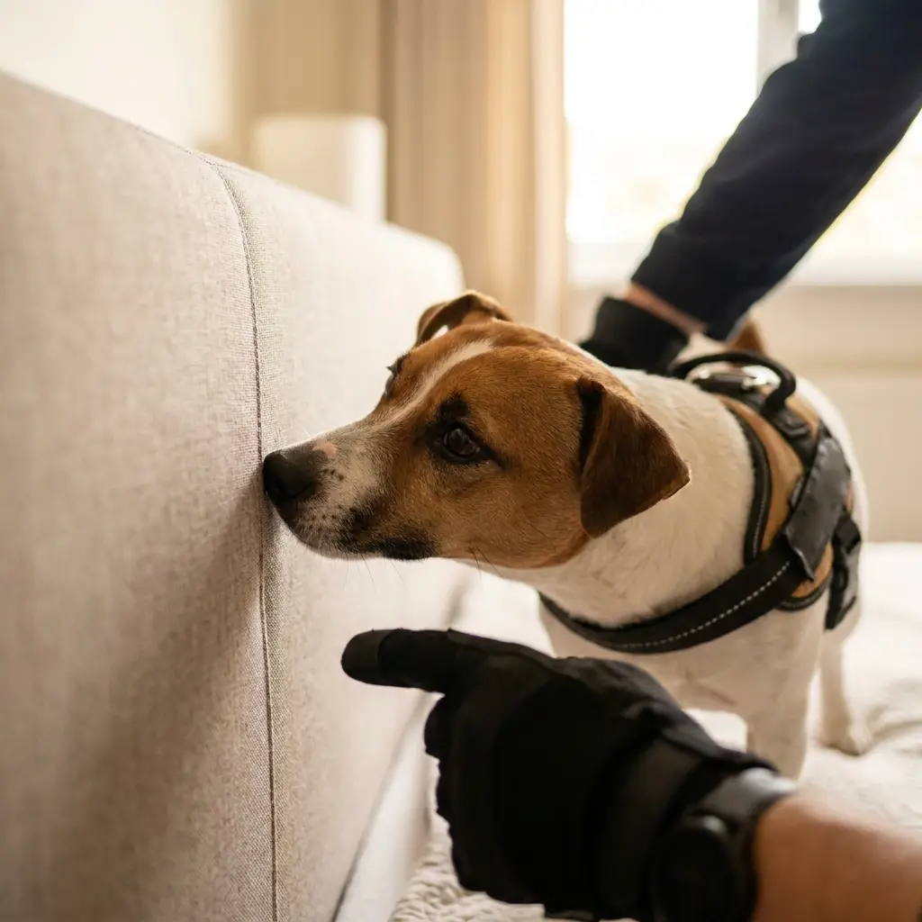 Comment se déroule la détection canine à Orsay ?