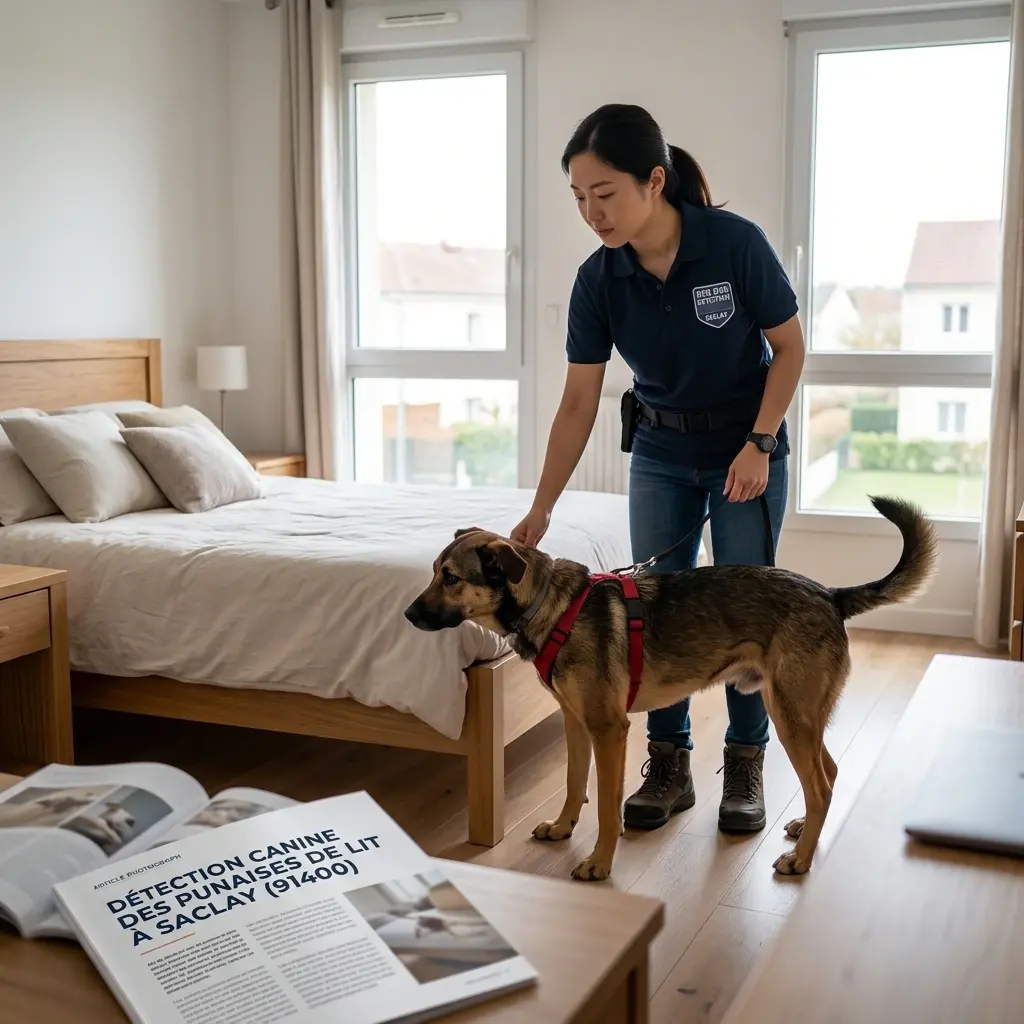 Comment se déroule la détection canine à Saclay ?