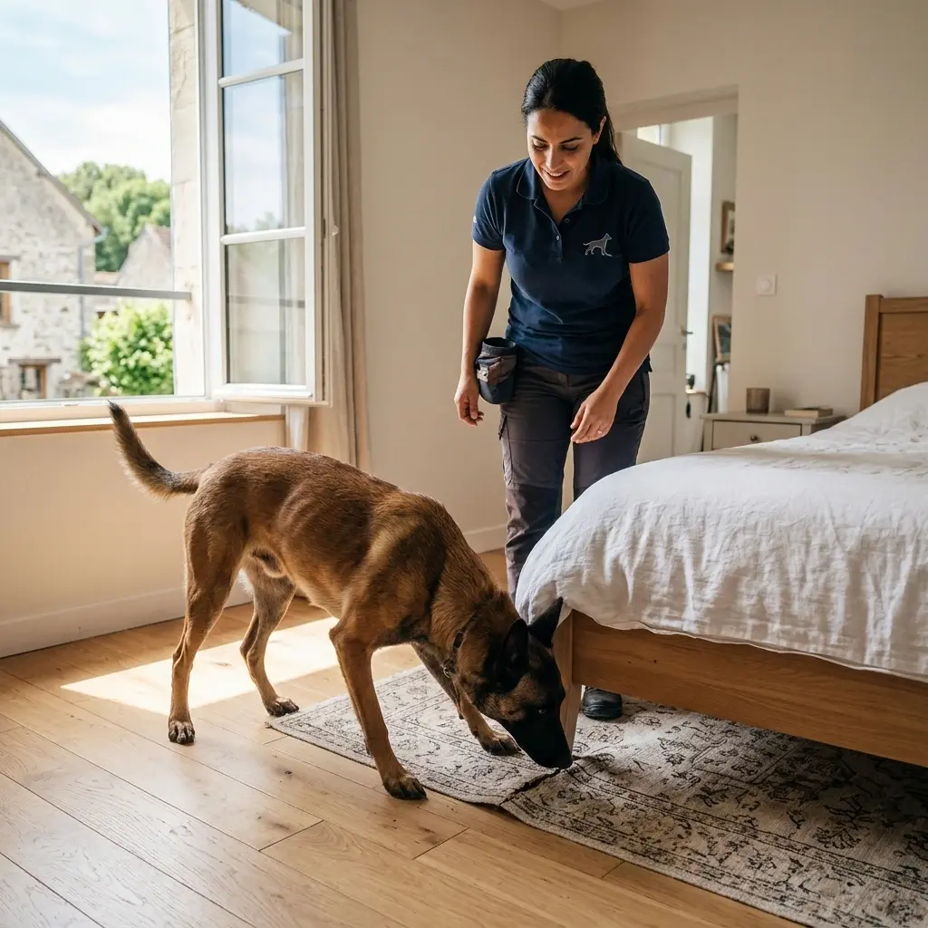 Comment se déroule la détection canine à Dourdan ?