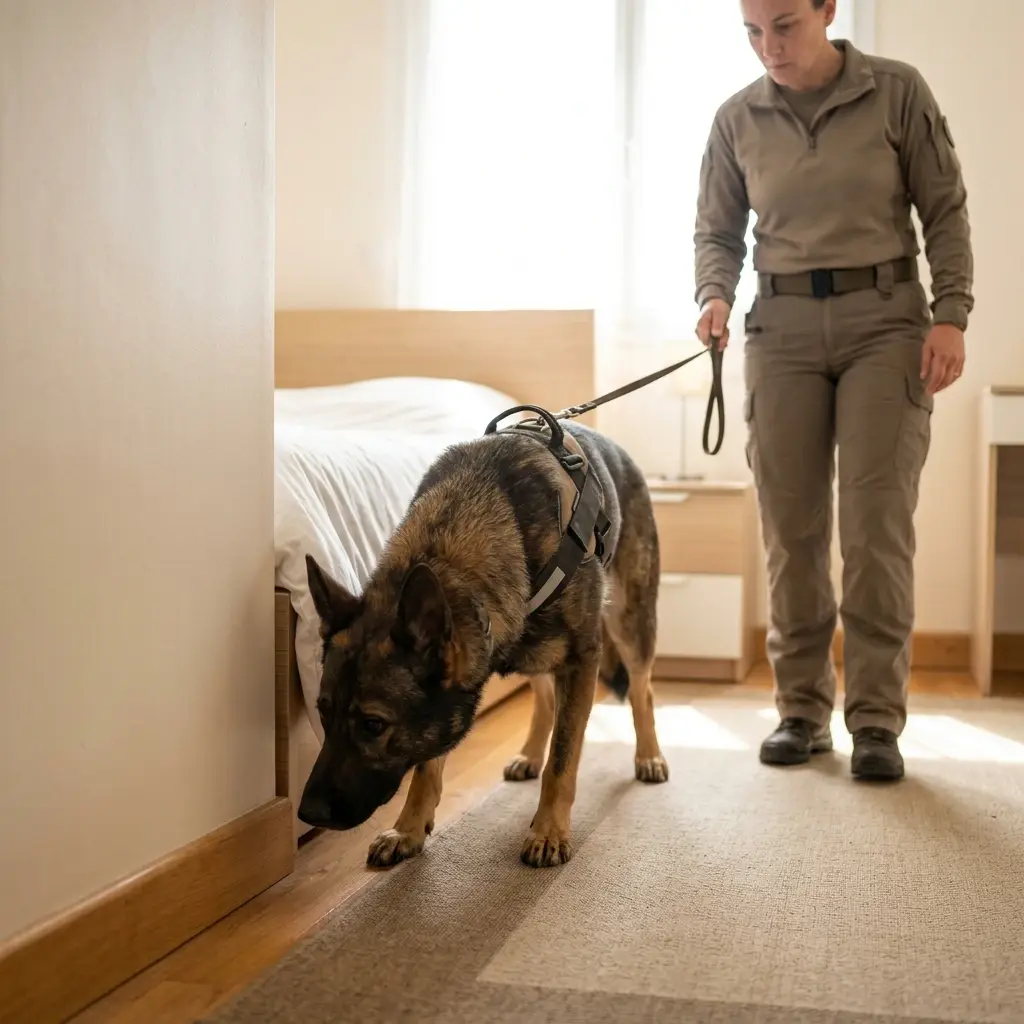 Comment se déroule la détection canine à Igny ?