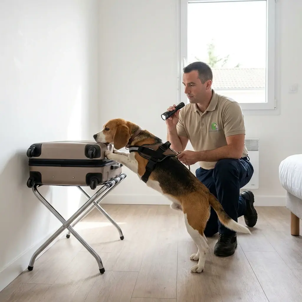 Comment se déroule la détection canine à Étiolles ?