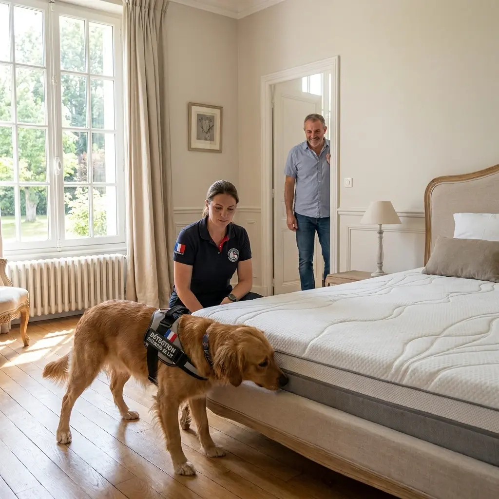 Le fonctionnement de la détection canine sur place