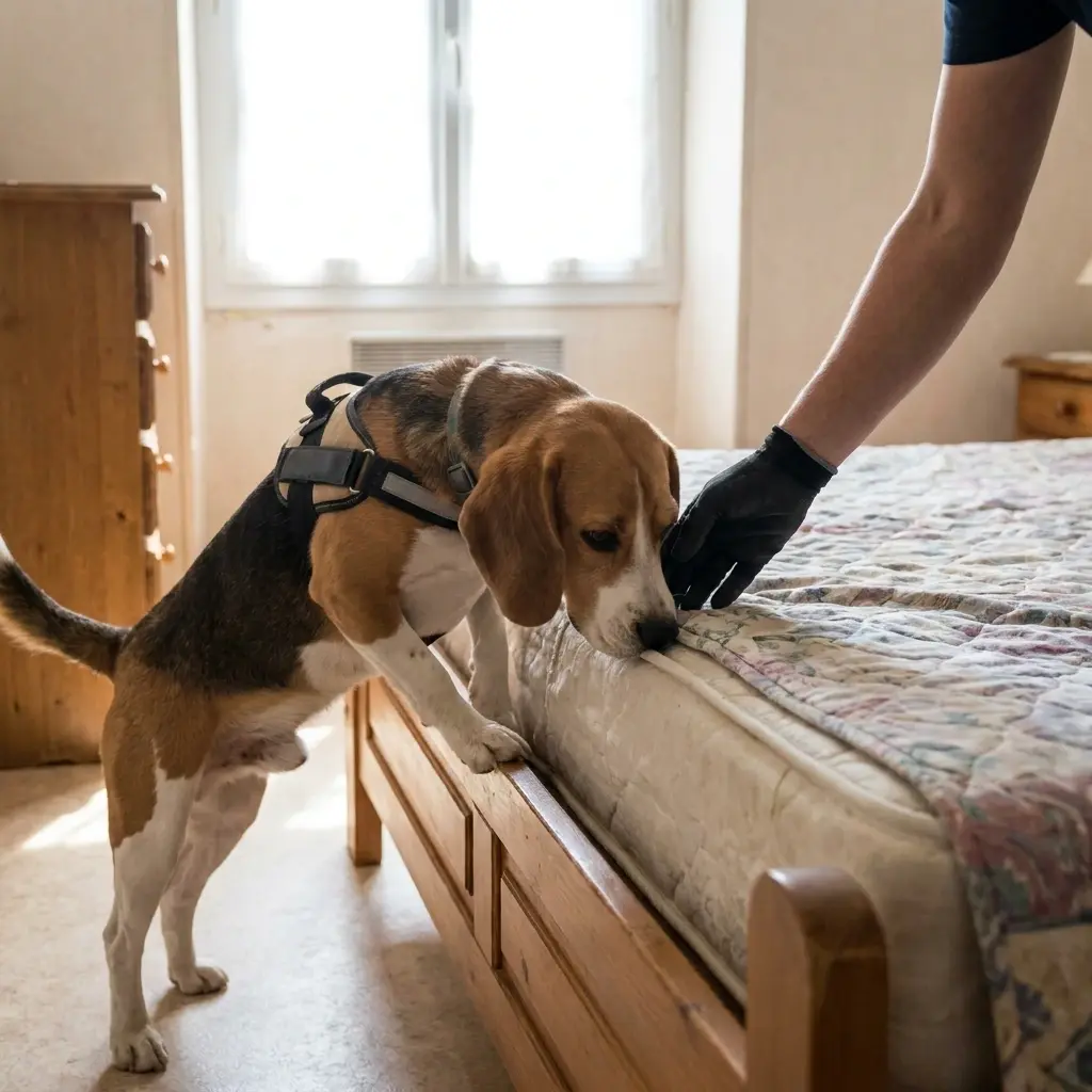 Comment fonctionne la recherche canine sur place ?