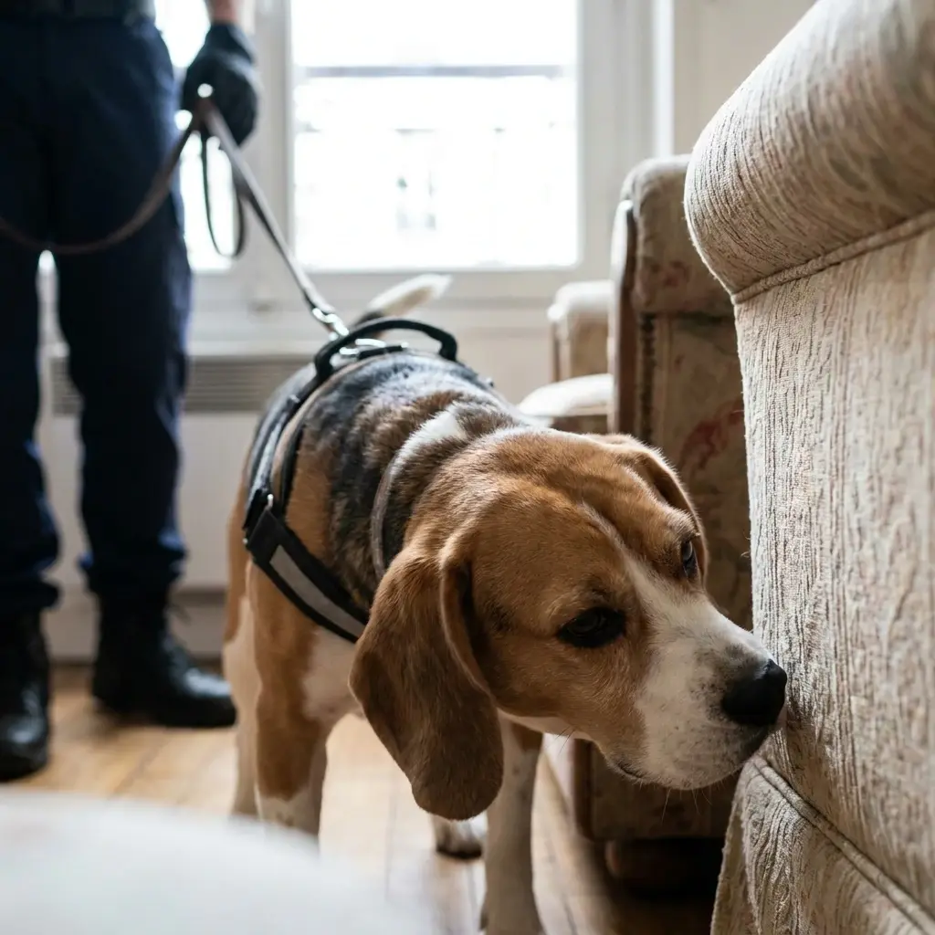 Comment se déroule la détection canine à Milly-la-Forêt ?