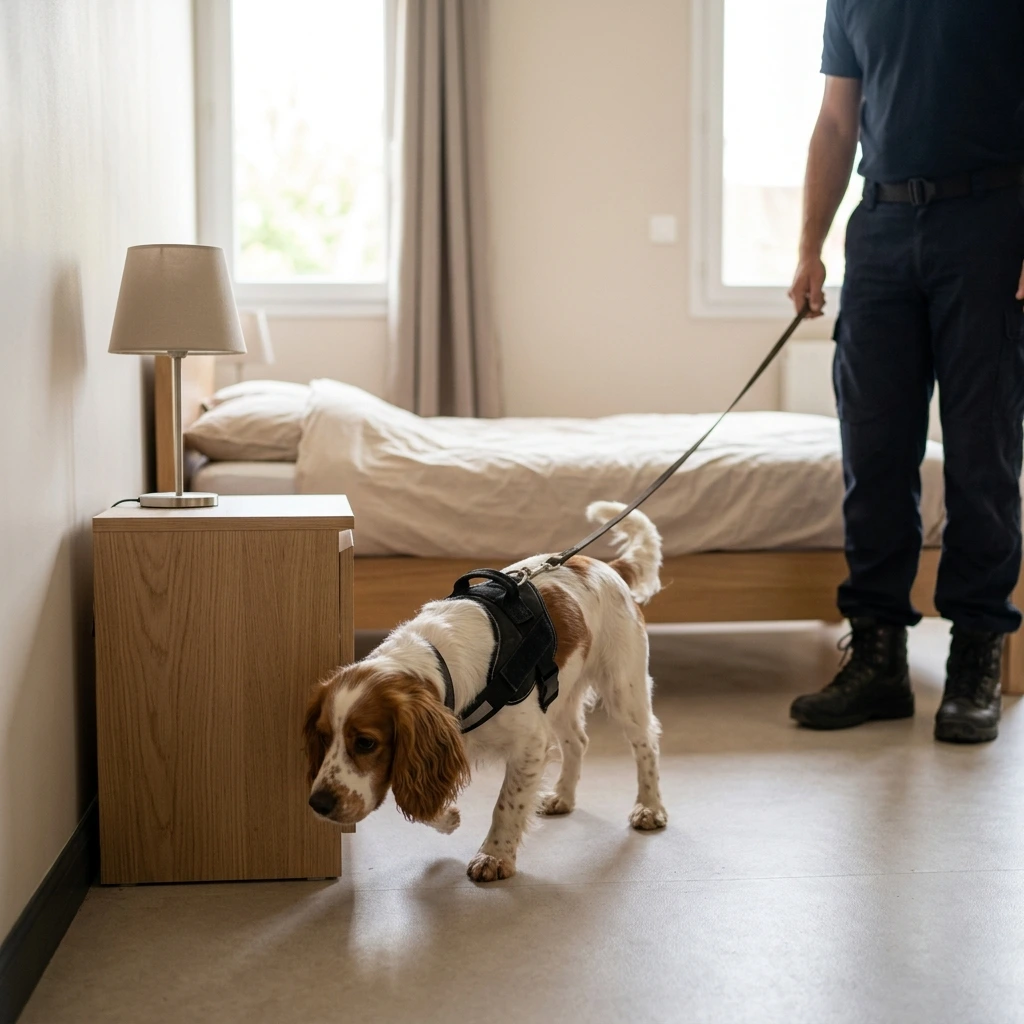 Comment se déroule la détection canine à Lardy ?